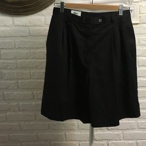 Lacoste women’s pleated black golf shorts